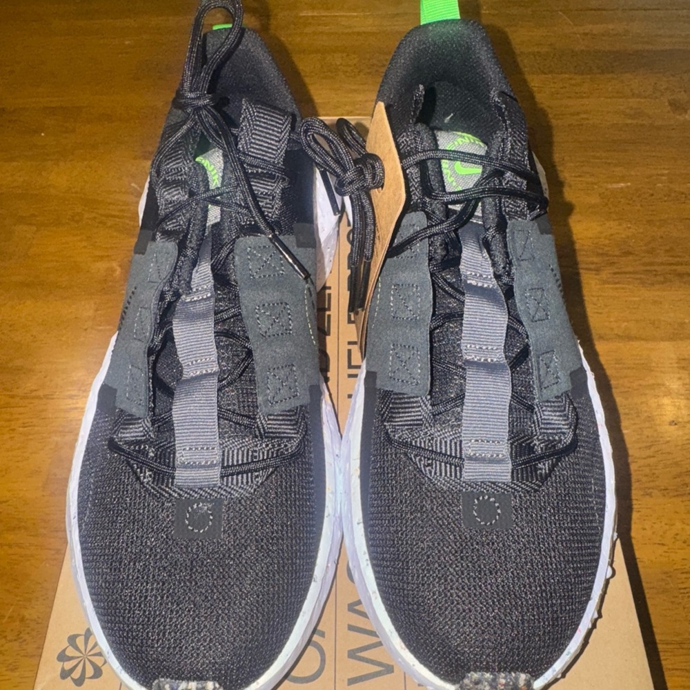 Nike Crater Impact Shoes Black Gray White Men's Size 8.5 DB2477-001 New In Box